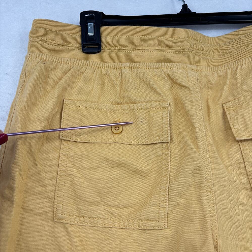 Orvis Shorts Womens Size L Yellow Pull On Drawstring Pockets Cotton Lyocell - Picture 4 of 9